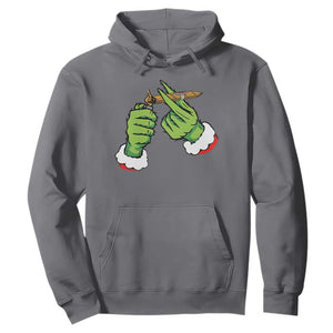 Pothead Christmas Hoodie Cannabis Weed Adult Christmas Party TS10 Charcoal Print Your Wear