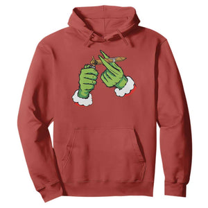 Pothead Christmas Hoodie Cannabis Weed Adult Christmas Party TS10 Red Print Your Wear