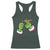 Pothead Christmas Racerback Tank Top Cannabis Weed Adult Christmas Party TS10 Dark Forest Green Print Your Wear