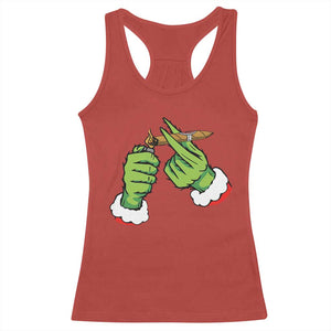 Pothead Christmas Racerback Tank Top Cannabis Weed Adult Christmas Party TS10 Red Print Your Wear