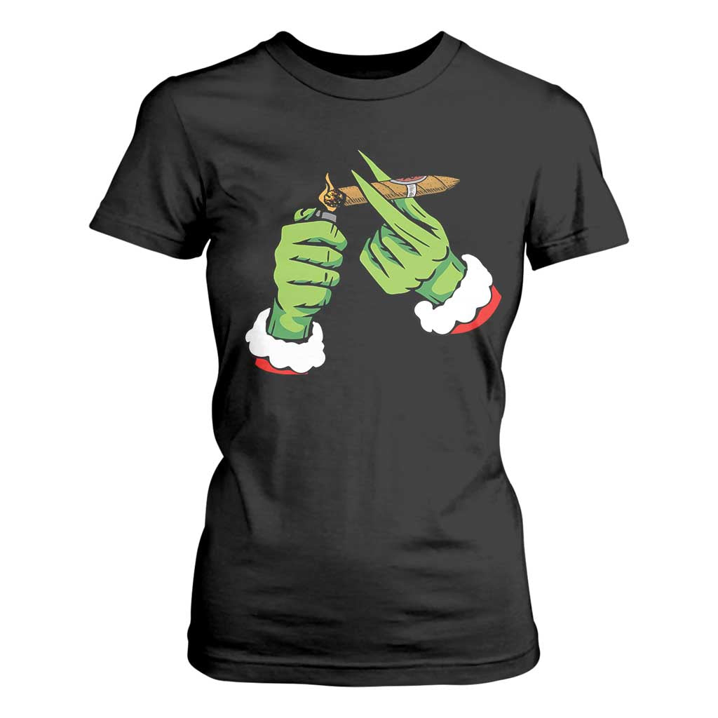 Pothead Christmas T Shirt For Women Cannabis Weed Adult Christmas Party TS10 Black Print Your Wear