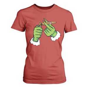 Pothead Christmas T Shirt For Women Cannabis Weed Adult Christmas Party TS10 Red Print Your Wear