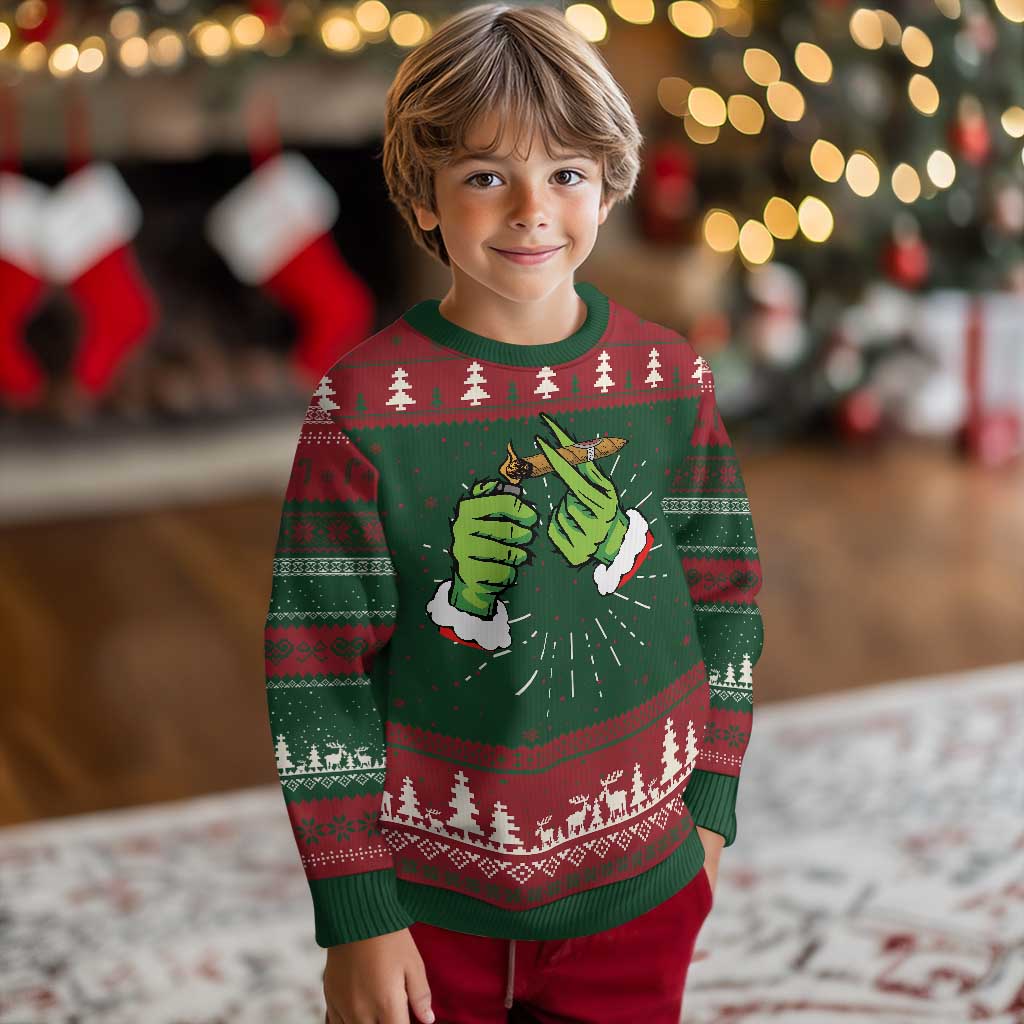 Pothead Ugly Christmas Sweater Cannabis Weed Adult Christmas Party TS10 Christmas Print Your Wear