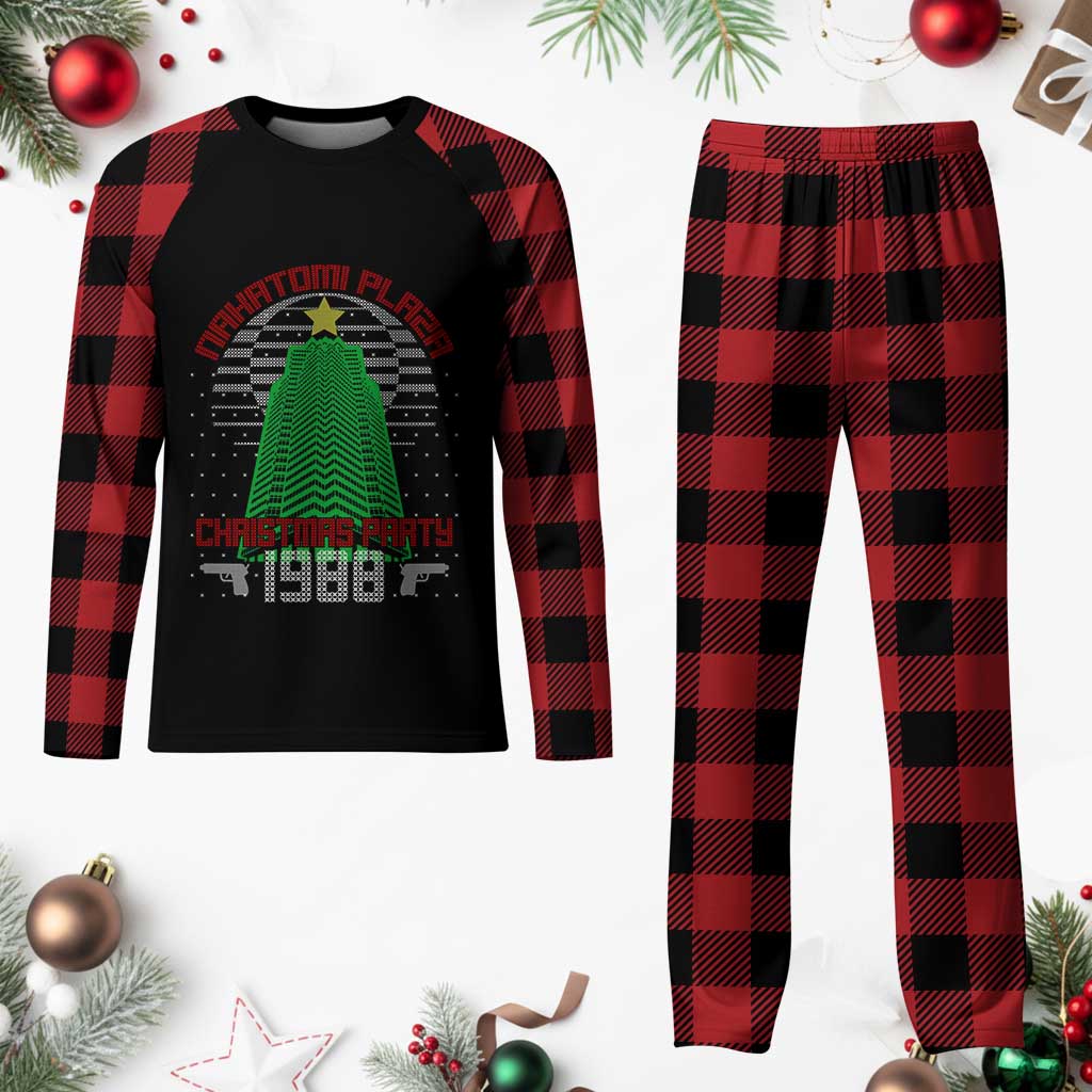 Nakatomi Plaza Xmas Party 1988 Plaid Pajama Set Xmas Gift Funny 80's Die Movie Bruce TS10 Buffalo Plaid Print Your Wear