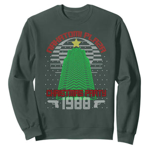 Nakatomi Plaza Christmas Party 1988 Sweatshirt Xmas Gift Funny 80's Die Movie Bruce TS10 Dark Forest Green Print Your Wear