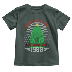 Nakatomi Plaza Christmas Party 1988 Toddler T Shirt Xmas Gift Funny 80's Die Movie Bruce TS10 Dark Forest Green Print Your Wear