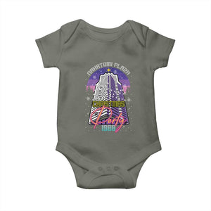 Nakatomi Plaza Christmas Party 1988 Baby Onesie Funny 80's Movie Ugly Xmas Gift TS10 Military Green Print Your Wear