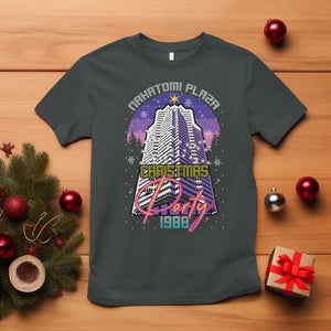 Nakatomi Plaza Christmas Party 1988 T Shirt Funny 80's Movie Ugly Xmas Gift TS10 Dark Heather Print Your Wear