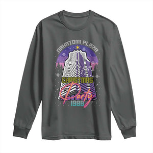 Nakatomi Plaza Christmas Party 1988 Long Sleeve Shirt Funny 80's Movie Ugly Xmas Gift TS10 Dark Heather Print Your Wear