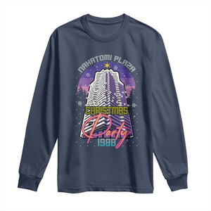 Nakatomi Plaza Christmas Party 1988 Long Sleeve Shirt Funny 80's Movie Ugly Xmas Gift TS10 Navy Print Your Wear