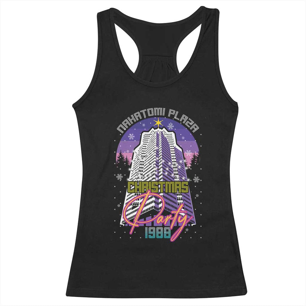 Nakatomi Plaza Christmas Party 1988 Racerback Tank Top Funny 80's Movie Ugly Xmas Gift TS10 Black Print Your Wear
