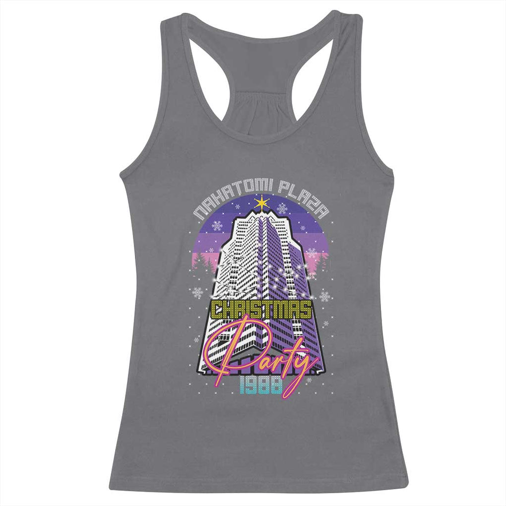 Nakatomi Plaza Christmas Party 1988 Racerback Tank Top Funny 80's Movie Ugly Xmas Gift TS10 Charcoal Print Your Wear