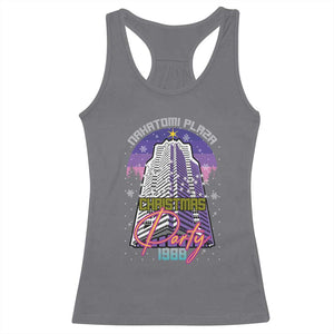 Nakatomi Plaza Christmas Party 1988 Racerback Tank Top Funny 80's Movie Ugly Xmas Gift TS10 Charcoal Print Your Wear