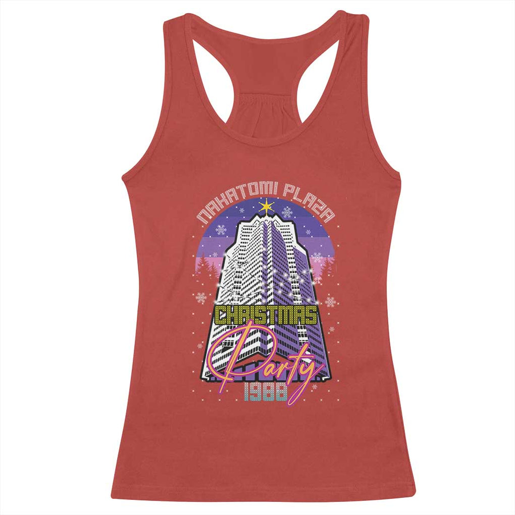 Nakatomi Plaza Christmas Party 1988 Racerback Tank Top Funny 80's Movie Ugly Xmas Gift TS10 Red Print Your Wear
