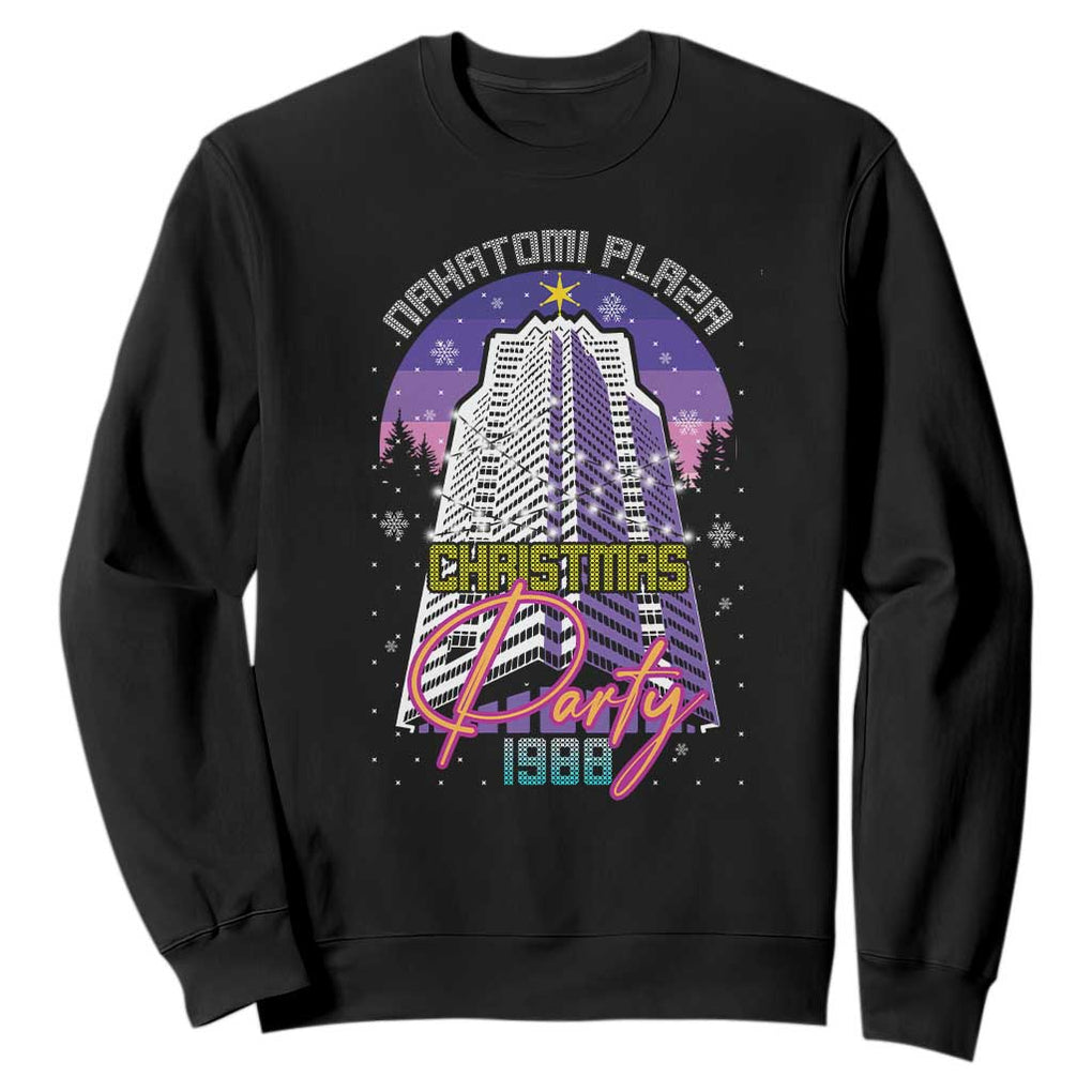 Nakatomi Plaza Christmas Party 1988 Sweatshirt Funny 80's Movie Ugly Xmas Gift TS10 Black Print Your Wear