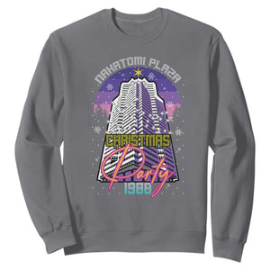 Nakatomi Plaza Christmas Party 1988 Sweatshirt Funny 80's Movie Ugly Xmas Gift TS10 Charcoal Print Your Wear