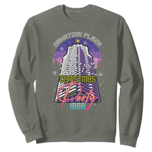 Nakatomi Plaza Christmas Party 1988 Sweatshirt Funny 80's Movie Ugly Xmas Gift TS10 Military Green Print Your Wear