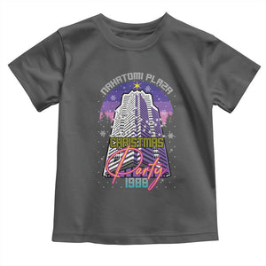 Nakatomi Plaza Christmas Party 1988 Toddler T Shirt Funny 80's Movie Ugly Xmas Gift TS10 Dark Heather Print Your Wear