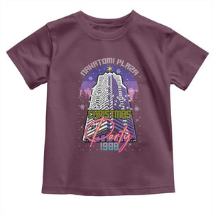 Nakatomi Plaza Christmas Party 1988 Toddler T Shirt Funny 80's Movie Ugly Xmas Gift TS10 Maroon Print Your Wear