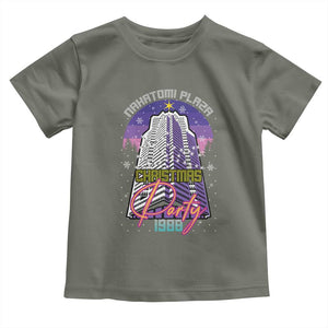 Nakatomi Plaza Christmas Party 1988 Toddler T Shirt Funny 80's Movie Ugly Xmas Gift TS10 Military Green Print Your Wear