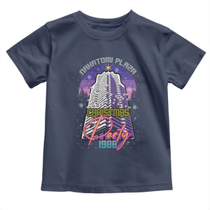 Nakatomi Plaza Christmas Party 1988 Toddler T Shirt Funny 80's Movie Ugly Xmas Gift TS10 Navy Print Your Wear