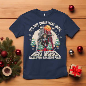 Christmas Nakatomi Plaza T Shirt Hans Gruber Xmas Party 2024 TS10 Navy Print Your Wear