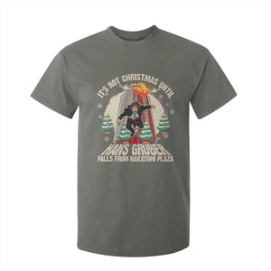 Christmas Nakatomi Plaza T Shirt For Kid Hans Gruber Xmas Party 2024 TS10 Military Green Print Your Wear