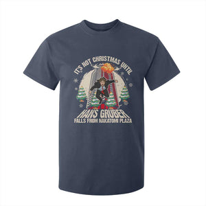 Christmas Nakatomi Plaza T Shirt For Kid Hans Gruber Xmas Party 2024 TS10 Navy Print Your Wear