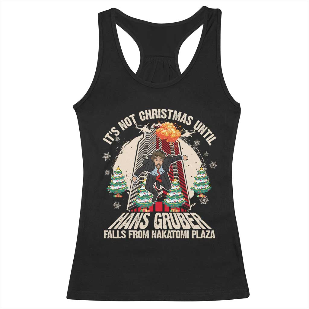 Christmas Nakatomi Plaza Racerback Tank Top Hans Gruber Xmas Party 2024 TS10 Black Print Your Wear