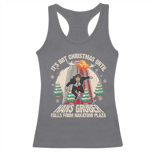 Christmas Nakatomi Plaza Racerback Tank Top Hans Gruber Xmas Party 2024 TS10 Charcoal Print Your Wear