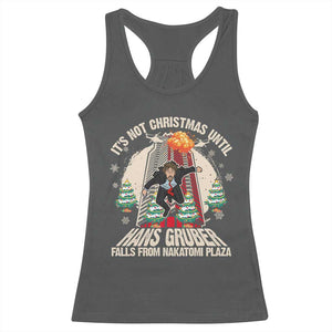 Christmas Nakatomi Plaza Racerback Tank Top Hans Gruber Xmas Party 2024 TS10 Dark Heather Print Your Wear