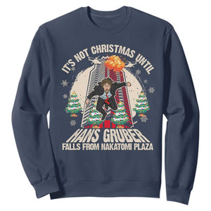 Christmas Nakatomi Plaza Sweatshirt Hans Gruber Xmas Party 2024 TS10 Navy Print Your Wear