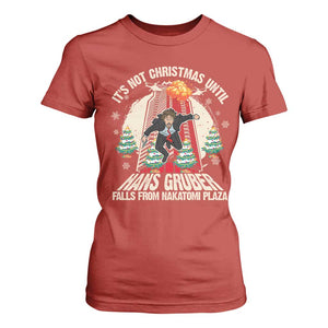 Christmas Nakatomi Plaza T Shirt For Women Hans Gruber Xmas Party 2024 TS10 Red Print Your Wear