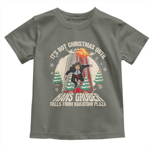 Christmas Nakatomi Plaza Toddler T Shirt Hans Gruber Xmas Party 2024 TS10 Military Green Print Your Wear