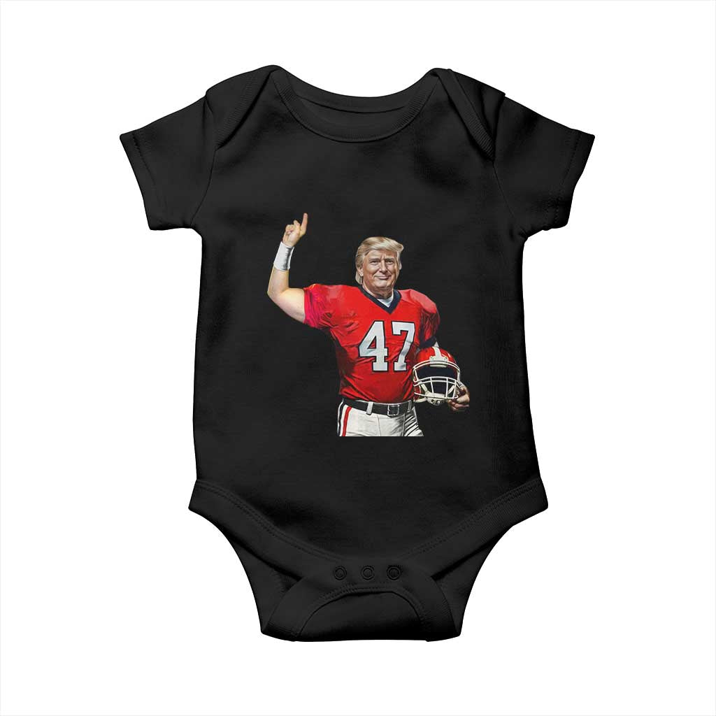 Trump Football Baby Onesie Vintage Sports Fan TS10 Black Print Your Wear