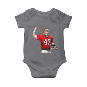 Trump Football Baby Onesie Vintage Sports Fan TS10 Charcoal Print Your Wear