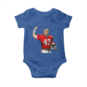 Trump Football Baby Onesie Vintage Sports Fan TS10 Royal Blue Print Your Wear