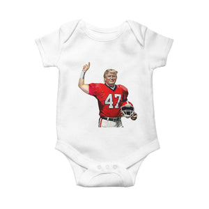 Trump Football Baby Onesie Vintage Sports Fan TS10 White Print Your Wear