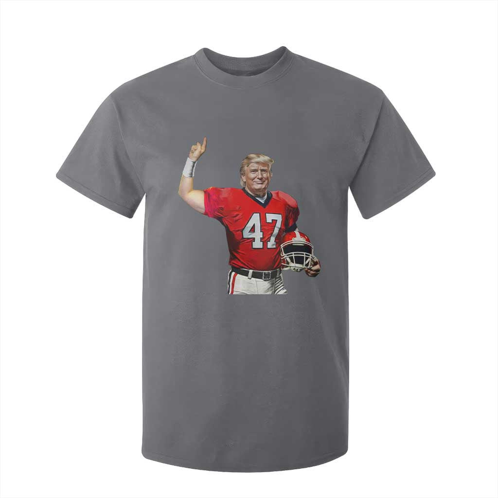 Trump Football T Shirt For Kid Vintage Sports Fan TS10 Charcoal Print Your Wear