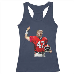 Trump Football Racerback Tank Top Vintage Sports Fan TS10 Navy Print Your Wear
