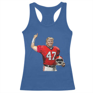 Trump Football Racerback Tank Top Vintage Sports Fan TS10 Royal Blue Print Your Wear
