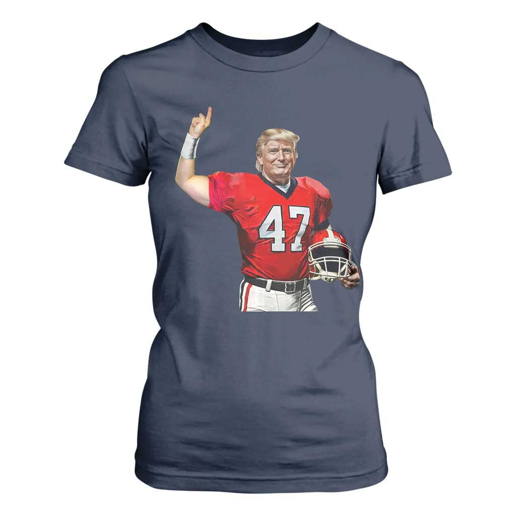 Trump Football T Shirt For Women Vintage Sports Fan TS10 Navy Print Your Wear