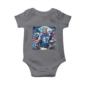 Trump Football Baby Onesie Vintage Sports Fan Game Day TS10 Charcoal Print Your Wear