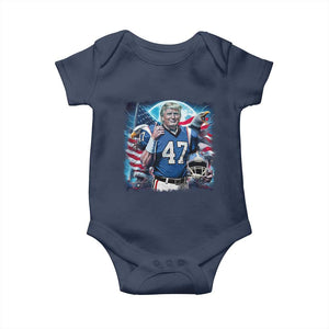 Trump Football Baby Onesie Vintage Sports Fan Game Day TS10 Navy Print Your Wear