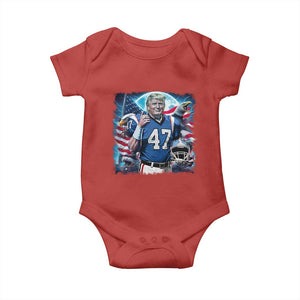 Trump Football Baby Onesie Vintage Sports Fan Game Day TS10 Red Print Your Wear