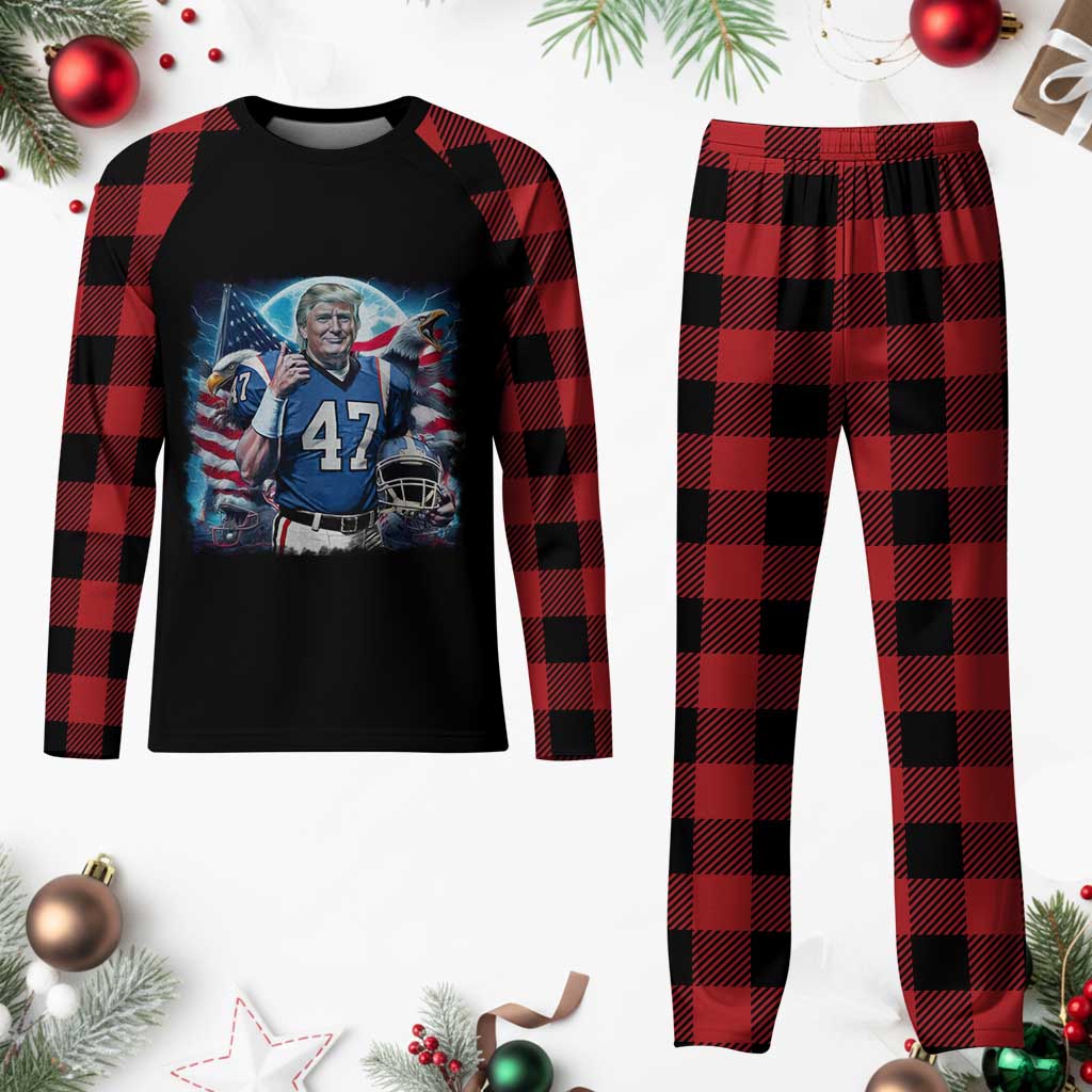 Trump Football Plaid Pajama Set Vintage Sports Fan Game Day TS10 Buffalo Plaid Print Your Wear