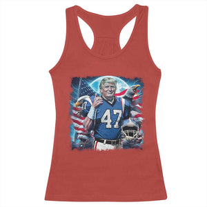 Trump Football Racerback Tank Top Vintage Sports Fan Game Day TS10 Red Print Your Wear
