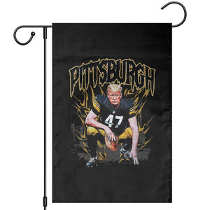Vintage Pittsburgh Garden Flag Retro Sports Fan Trump 47 Streetwear Bootleg TS10 Black Print Your Wear