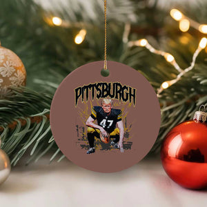 Vintage Pittsburgh Ceramic Ornament Retro Sports Fan Trump 47 Streetwear Bootleg TS10 1pc Mocha Print Your Wear