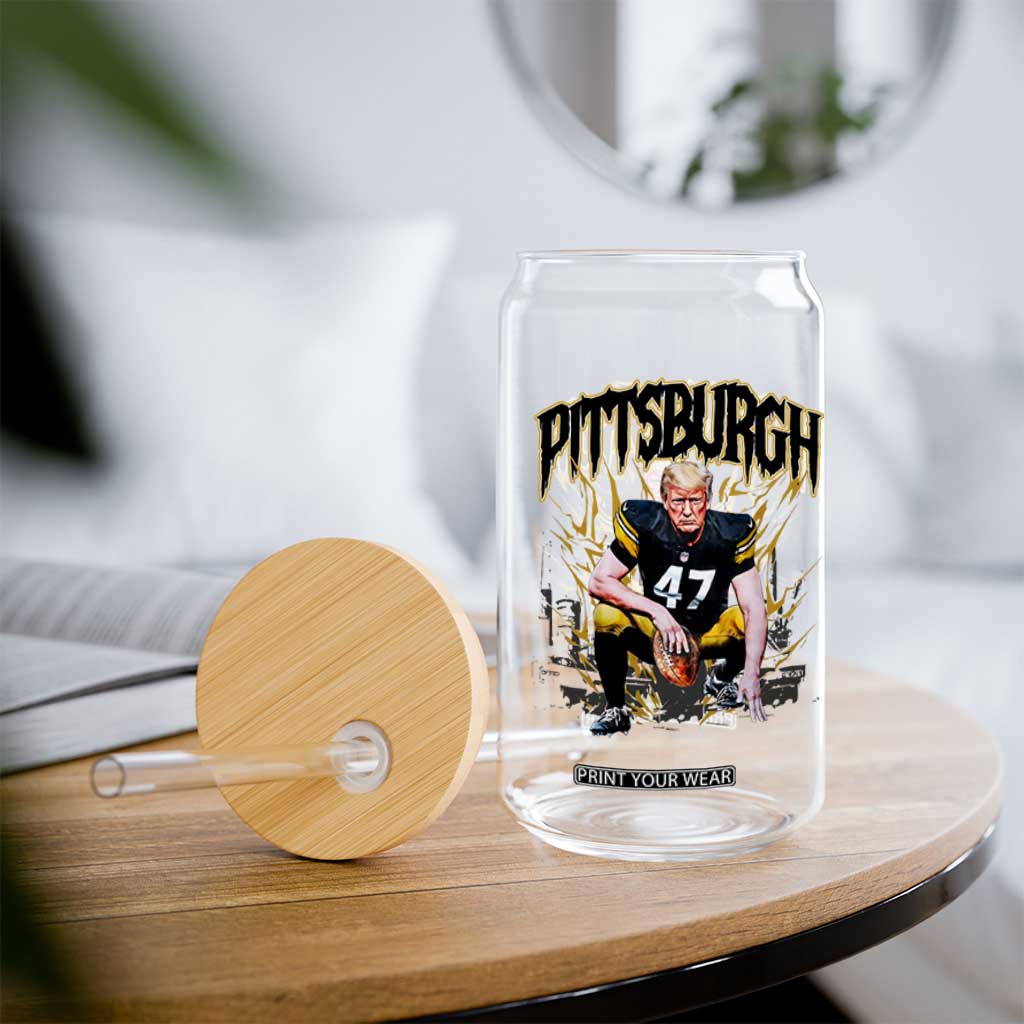 Vintage Pittsburgh Glass Can Retro Sports Fan Trump 47 Streetwear Bootleg TS10 Print Your Wear